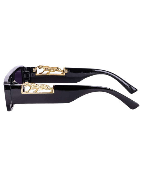 Black trendy square sunglasses Dropdash