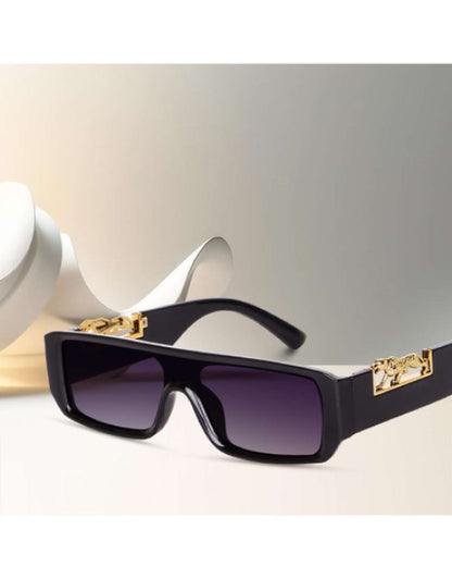 Black trendy square sunglasses Dropdash