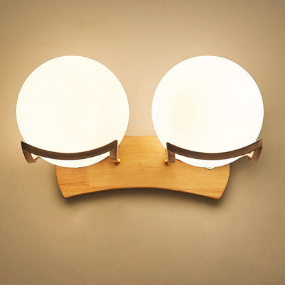 Solid Wood Wall Lamp Simple Bedroom Modern Chinese Style My Store