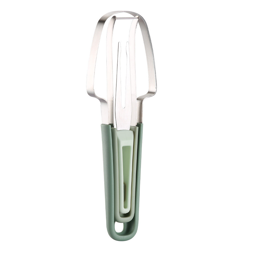 Kitchen Three-in-one Stainless Steel Fruit Cutting Gadget My Store