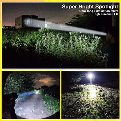 Charkee 30W Long Range Emergency Tube Rechargeable Waterproof Bright LED Torch Light - My Fashion Sell