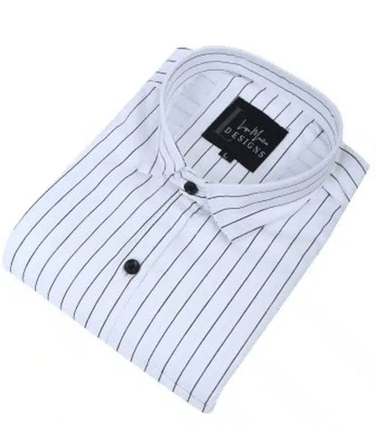 Full Sleeves Shirt for Men (White, M) 13353