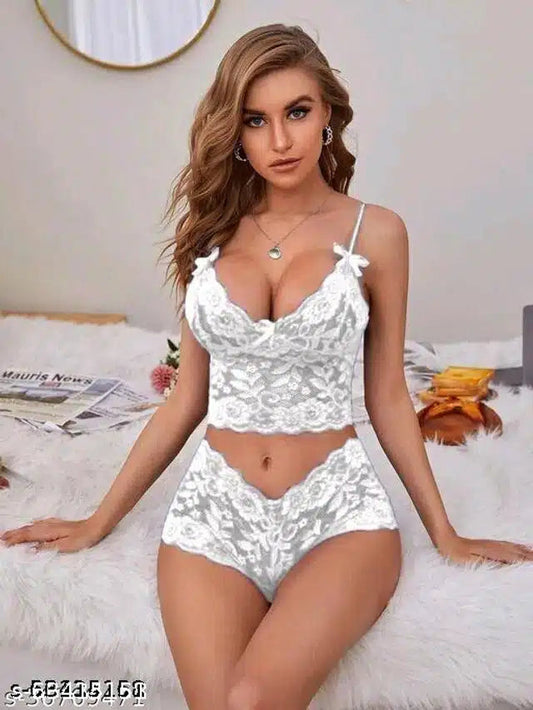 Babydolls for Women (White, Free Size) (Set of 1) 8588