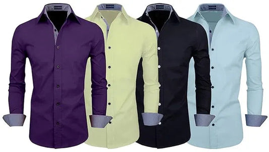 Pack of 4 Plain shirts 8969
