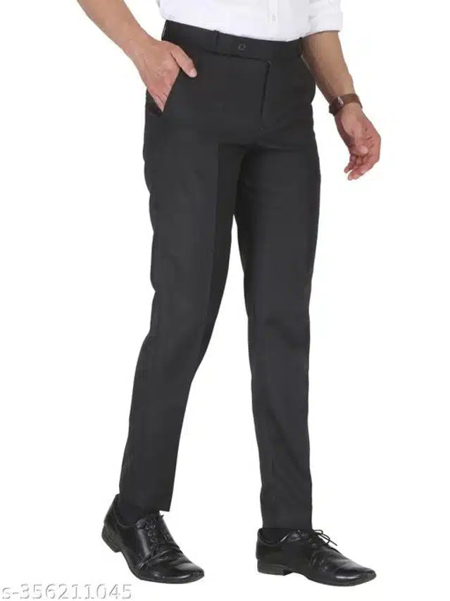 Cotton Trouser for Men (Black, 28) 13266