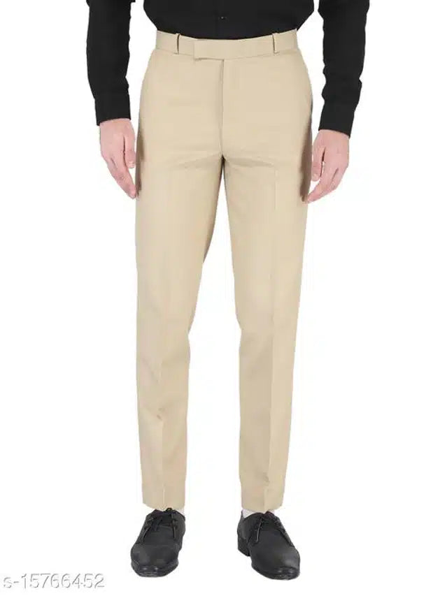 Cotton Blend Trouser for Men (Cream, 28) 13266