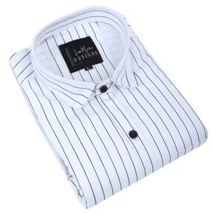 Full Sleeves Shirt for Men (White, M) 13353