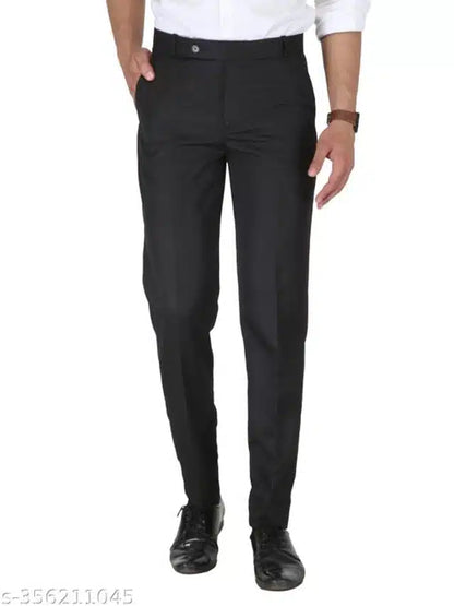 Cotton Trouser for Men (Black, 28) 13266