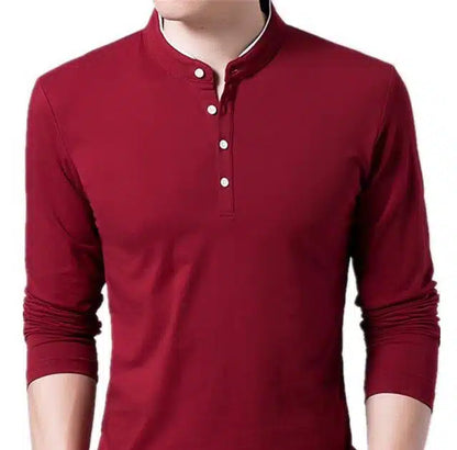 Full Sleeve T-Shirt for Men (Red, S) 9322