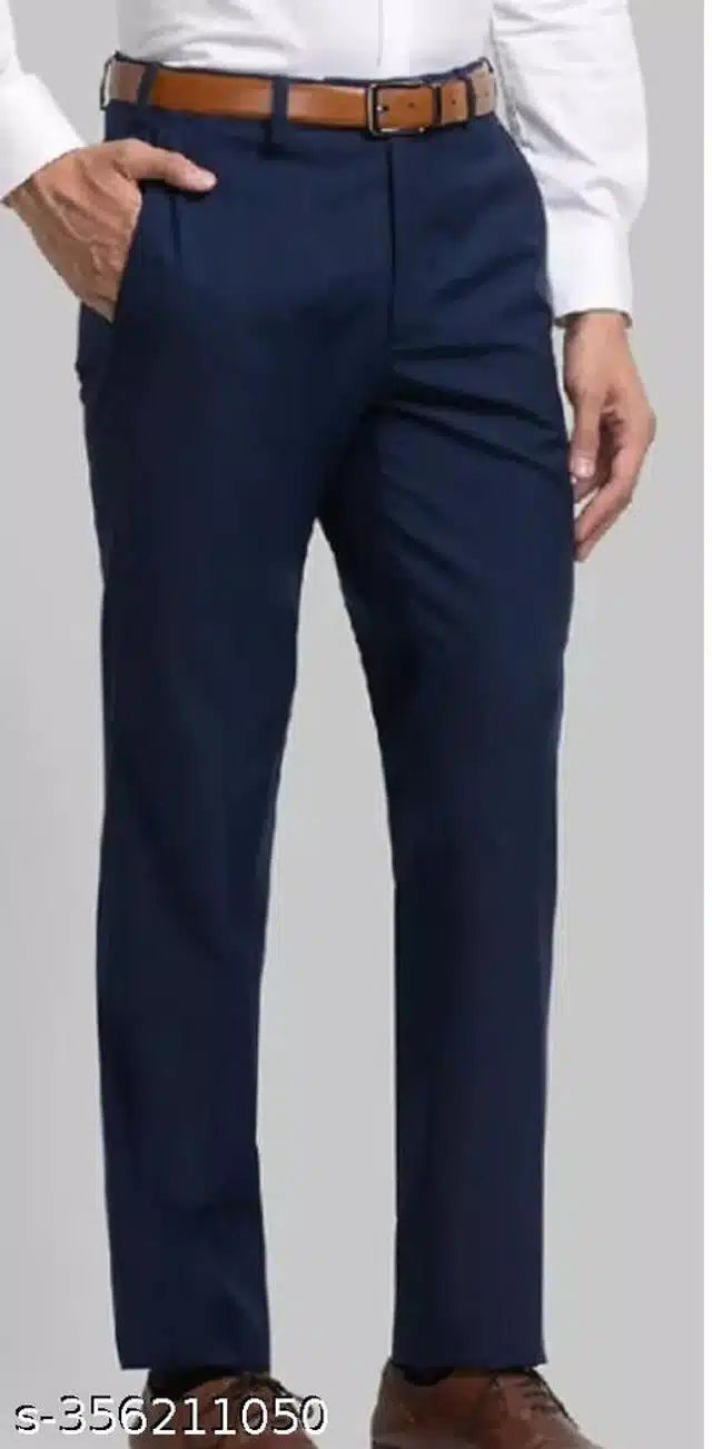 Cotton Trouser for Men (Navy Blue, 28) 13266