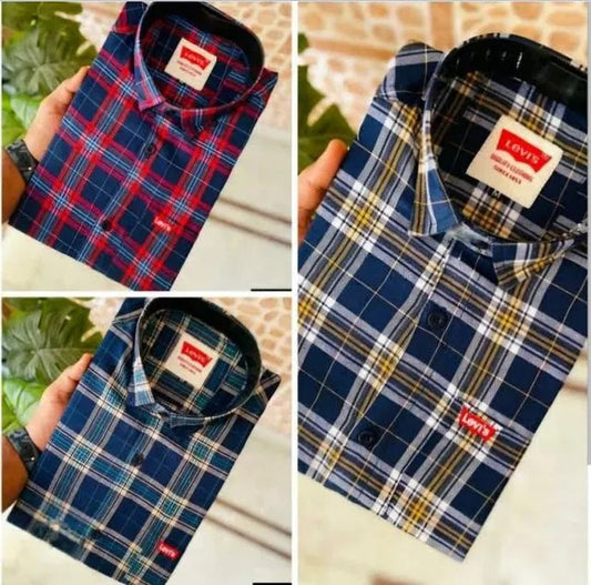 Mens check Shirts in Pack of 3 8969