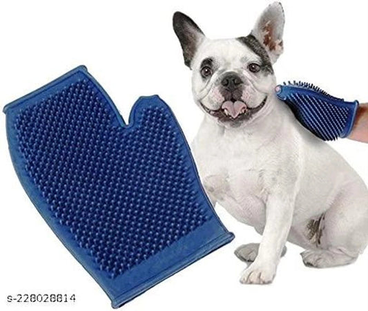 Pet Hair Remover Deshedding Gloves (Multicolor) 15929
