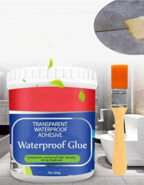 Crack Seal Glue 300gm with Brush Transparent Adhesive Waterproof Glue Dropdash