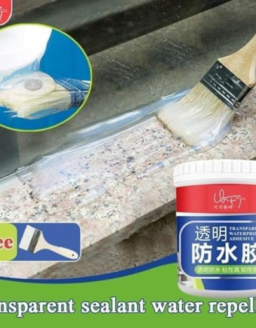 Crack Seal Glue 300gm with Brush Transparent Adhesive Waterproof Glue Dropdash
