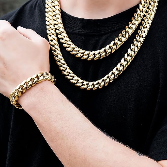 Cuban Link Chain Bracelet 24k Real Gold Plated - My Fashion Sell