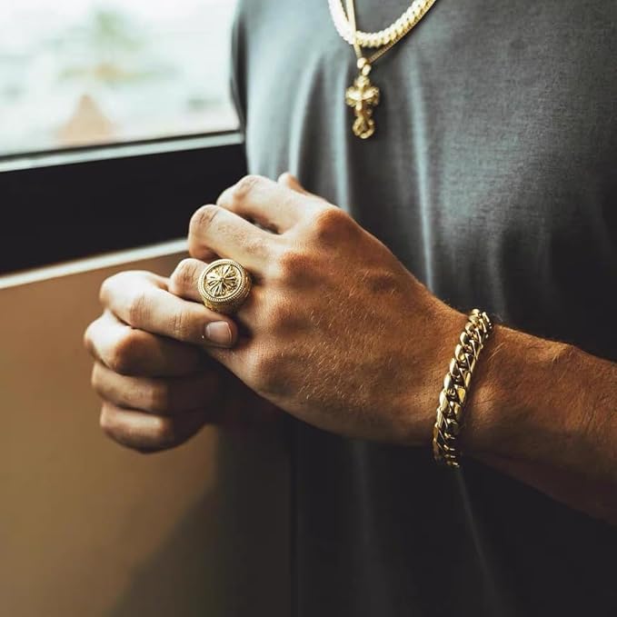 Cuban Link Chain Bracelet 24k Real Gold Plated - My Fashion Sell