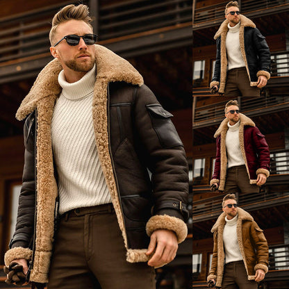 Winter Jacket Mens Military Fleece Warm Jackets Male Fur Collar Coats Army Tactical Jacket My Store