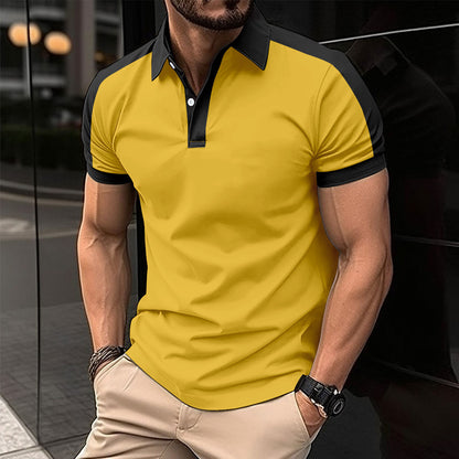 Men's Short Sleeve Business Shirt Summer Casual Polo Shirts My Store