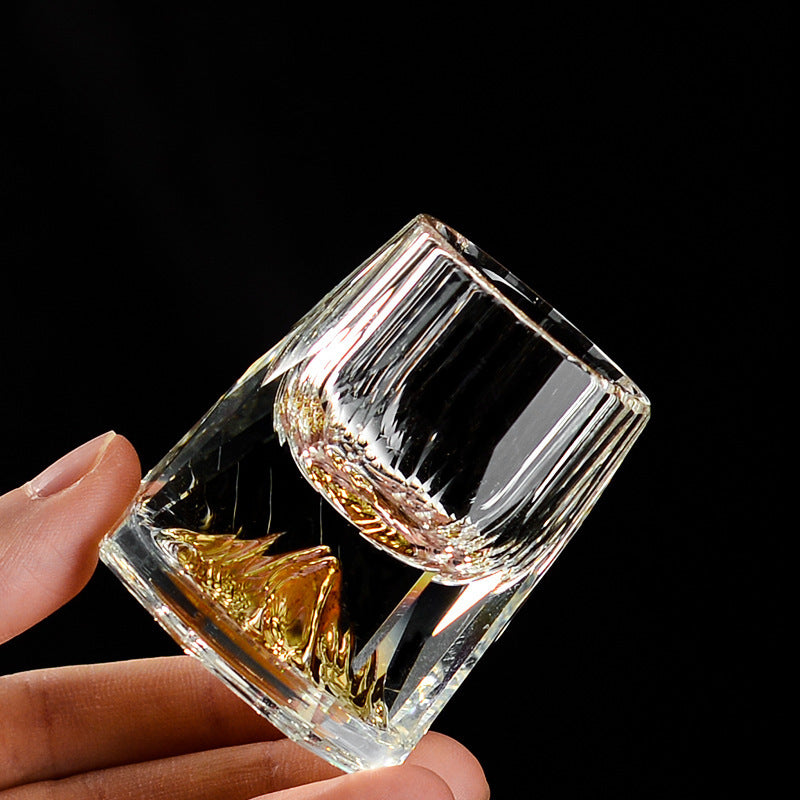 Three-dimensional Crystal Cut Jinshan Liquor Glass My Store