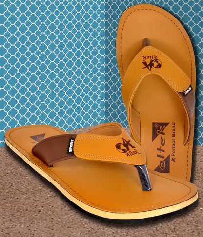 Flip Flops for Men (Tan, 6) - My Fashion Sell