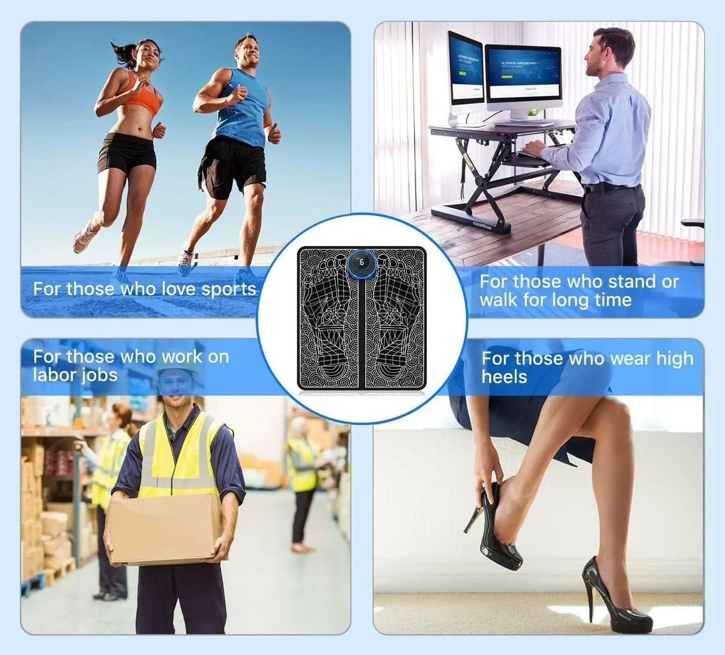 Foot Massage Pain Reliever, Wireless Electric Ems Massage Machine - My Fashion Sell
