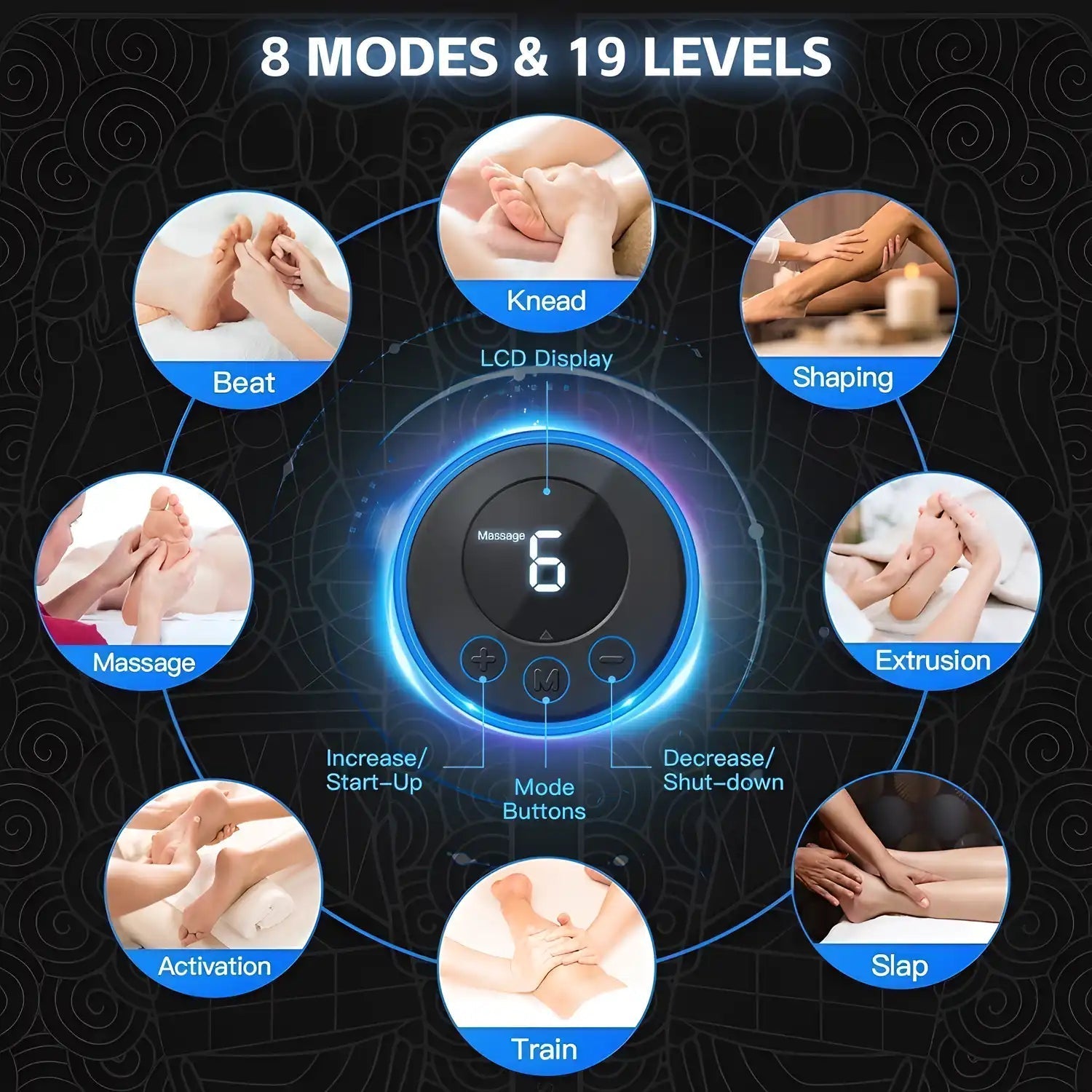 Foot Massage Pain Reliever, Wireless Electric Ems Massage Machine - My Fashion Sell