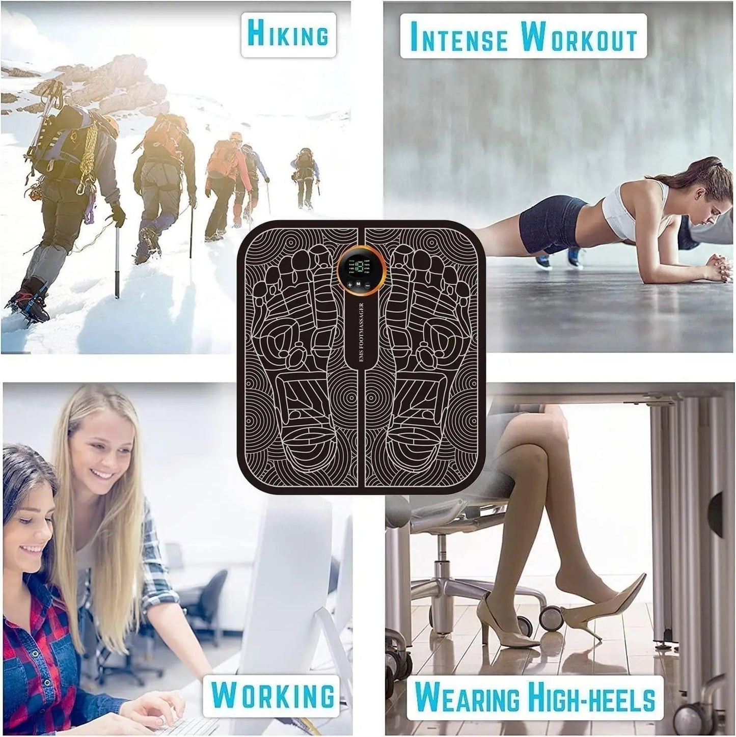 Foot Massage Pain Reliever, Wireless Electric Ems Massage Machine - My Fashion Sell