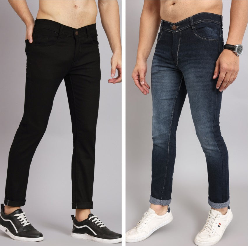 Men Slim Fit Jeans(pack of 2) SourceInfi