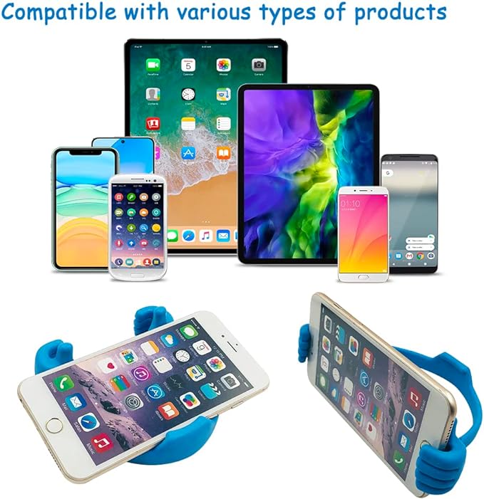 Cell Phone Stands, Adjustable Flexible Silicone Cellphone Tablet Stand ( Pack of 2 ) SourceInfi