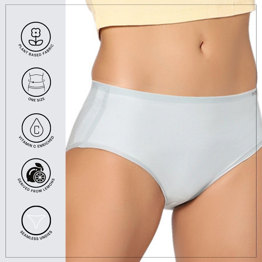 Lemon Bae Seamless Bikini Style Quick Dry Underwear For Women (Pack of 3) - My Fashion Sell