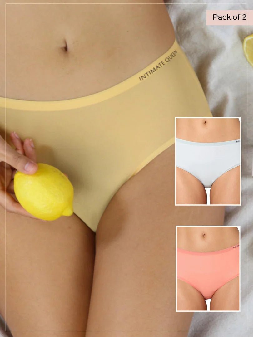 Lemon Bae Seamless Bikini Style Quick Dry Underwear For Women (Pack of 3) - My Fashion Sell