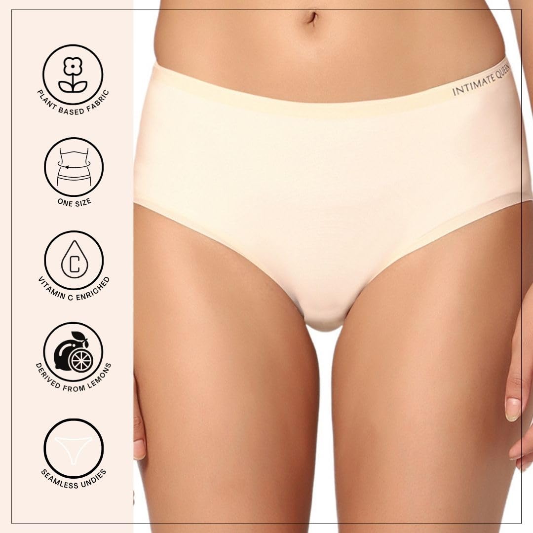Lemon Bae Seamless Bikini Style Quick Dry Underwear For Women (Pack of 4) - My Fashion Sell
