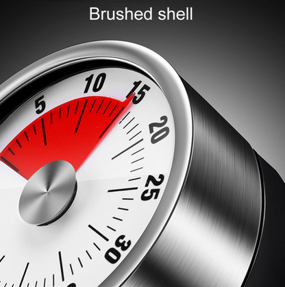Stainless Steel Mechanical Timer Student Time Management Reminder Baking Alarm Clock SourceInfi
