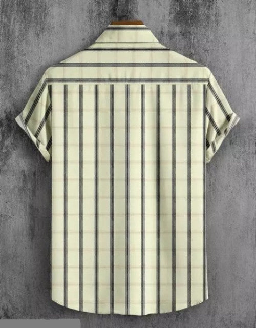 Men Regular Fit Checkered Casual Shirt Dropdash