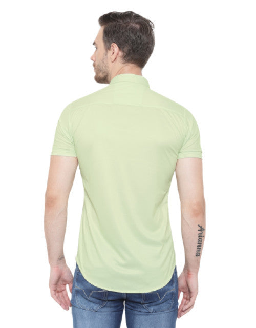 Men Regular Fit Printed Cut Away Collar Casual Shirt Dropdash