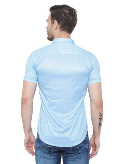 Men Regular, Super Slim Fit Graphic Print Slim Collar Casual Shirt Dropdash