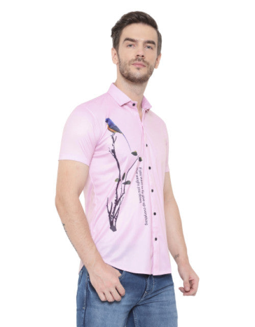 Men Regular, Super Slim Fit Printed Cut Away Collar Casual Shirt Dropdash