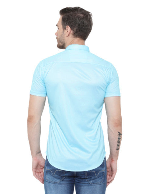Men Regular, Super Slim Fit Printed Ribbed Collar Casual Shirt Dropdash