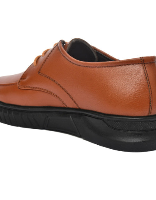 Men's Elegant Vintage Woven Leather Lace up Derby Formal Shoe Dropdash