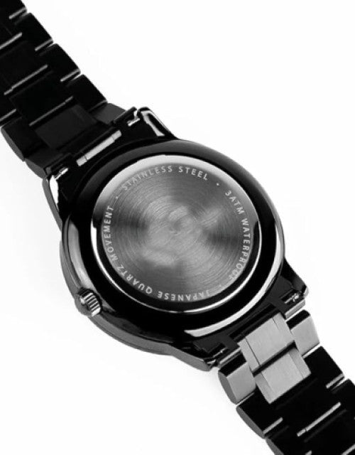 Mustang Car Wheel Spinning Men's Fashion Watch, Black Dropdash