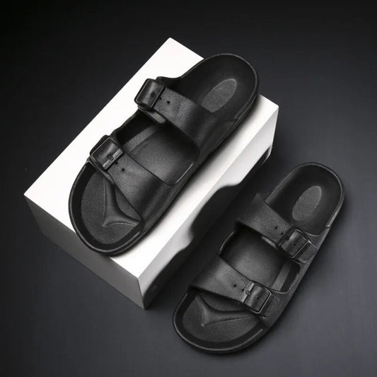 Richale Stylist Black Slider For Men - My Fashion Sell