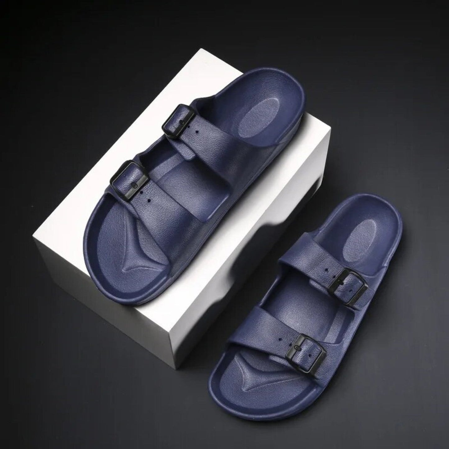 Richale Stylist Navy Blue Slider For Men - My Fashion Sell