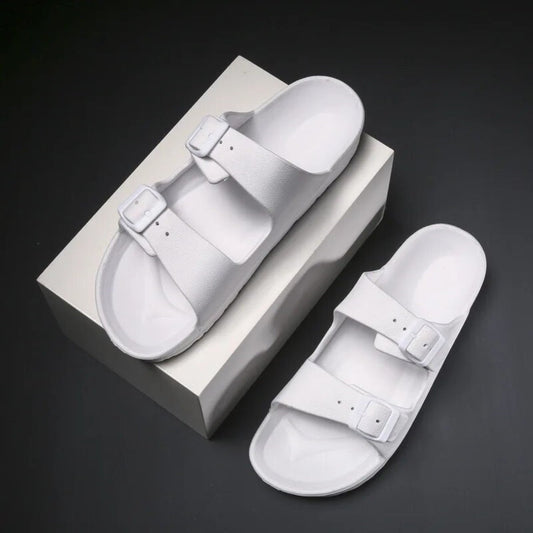 Richale Stylist White Slider For Men - My Fashion Sell