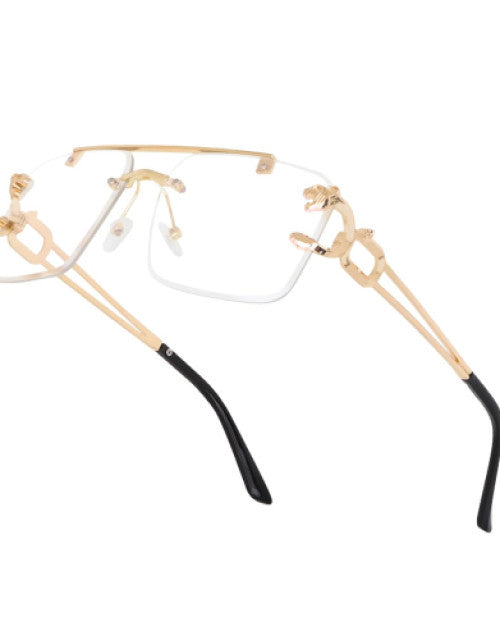 Rimless Rectangular UV 400 Protection Vintage Sunglass Stylish trendy Fashion Sunglasses For Men And Women Dropdash