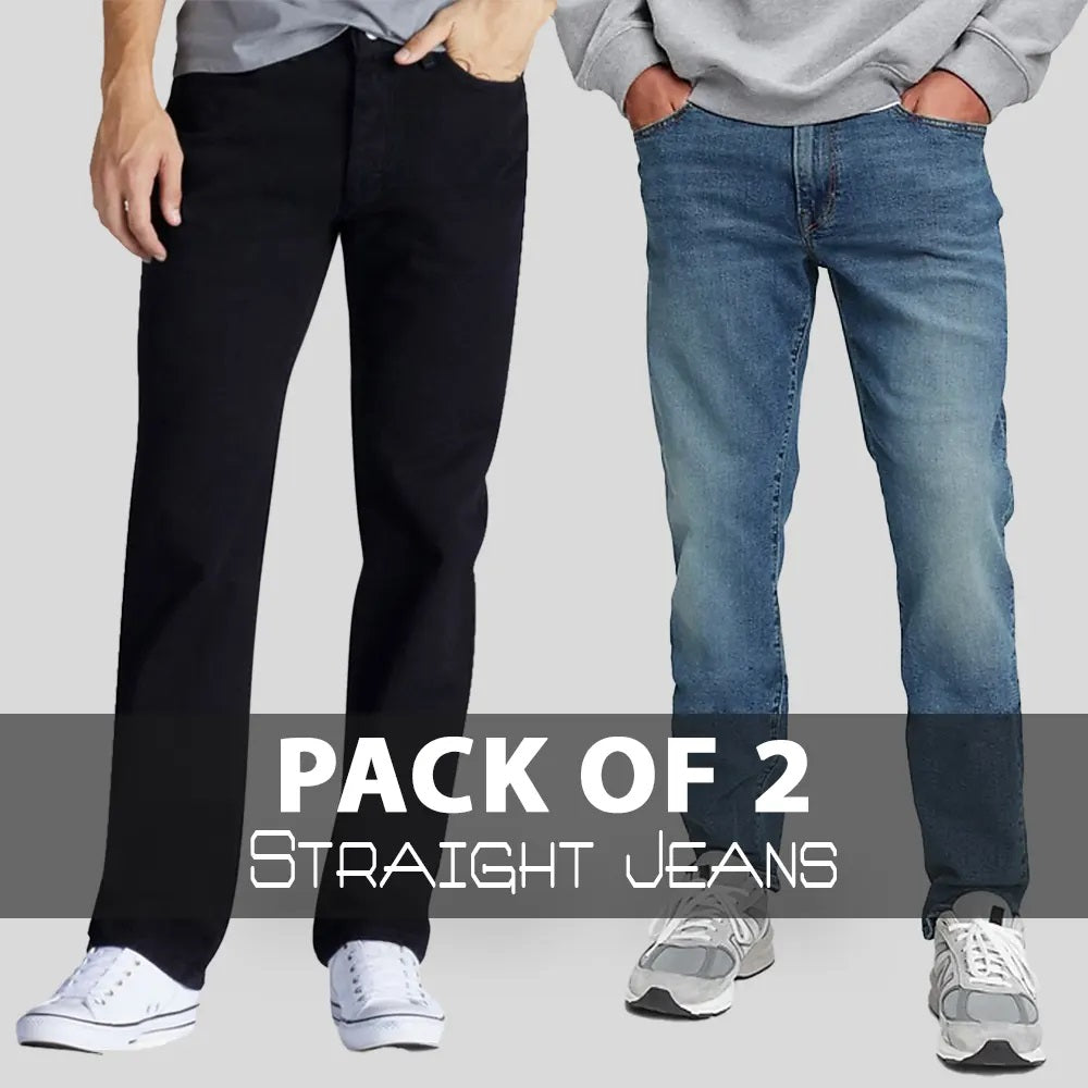 Men Slim Fit Jeans(pack of 2) SourceInfi