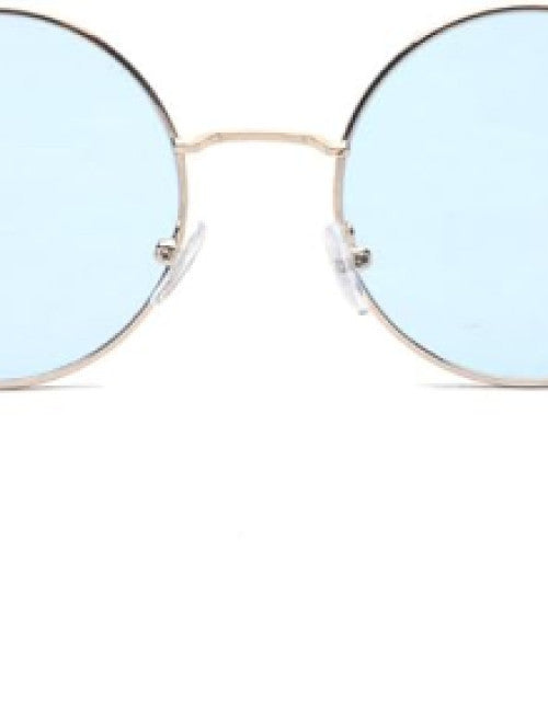 Round Small Flat Sunglasses Circle Metal Vintage Hippie Glasses Dropdash