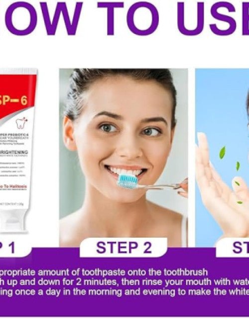 Sp - 6 Breath Toothpaste Brightening & Stain Removing Toothpaste - My Fashion Sell