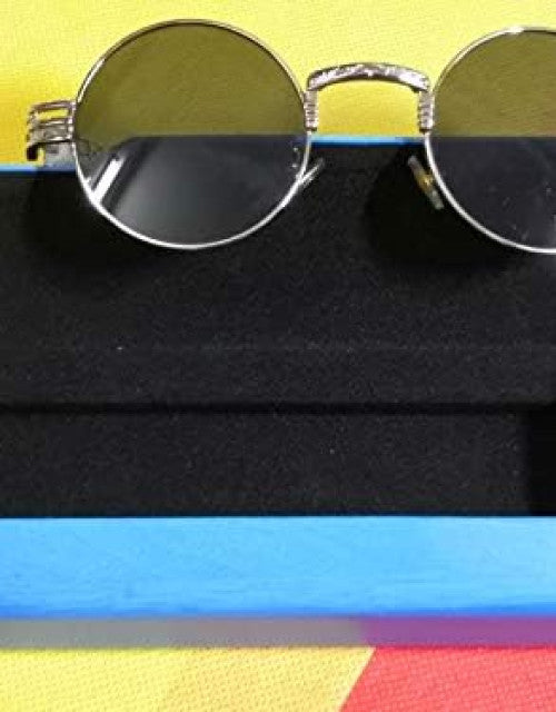Steampunk Round Sunglasses Gothic Metal Circle Frame Dropdash