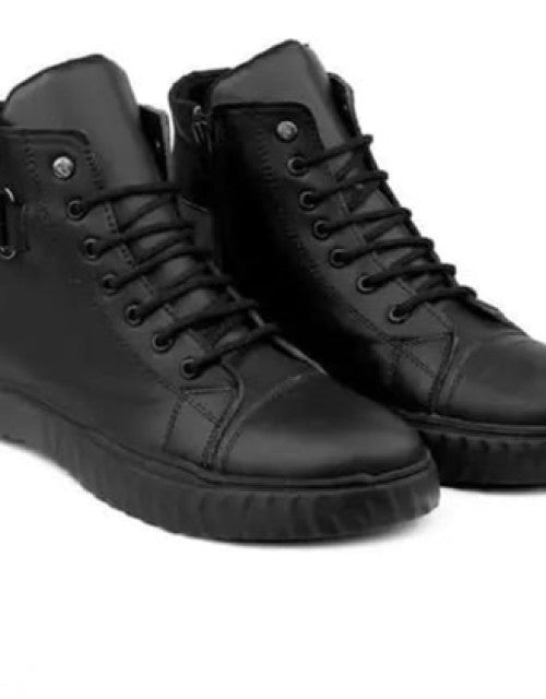 Stylist Black Boot Shoes For Men Dropdash