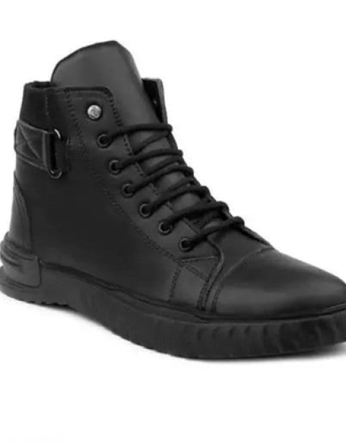 Stylist Black Boot Shoes For Men Dropdash